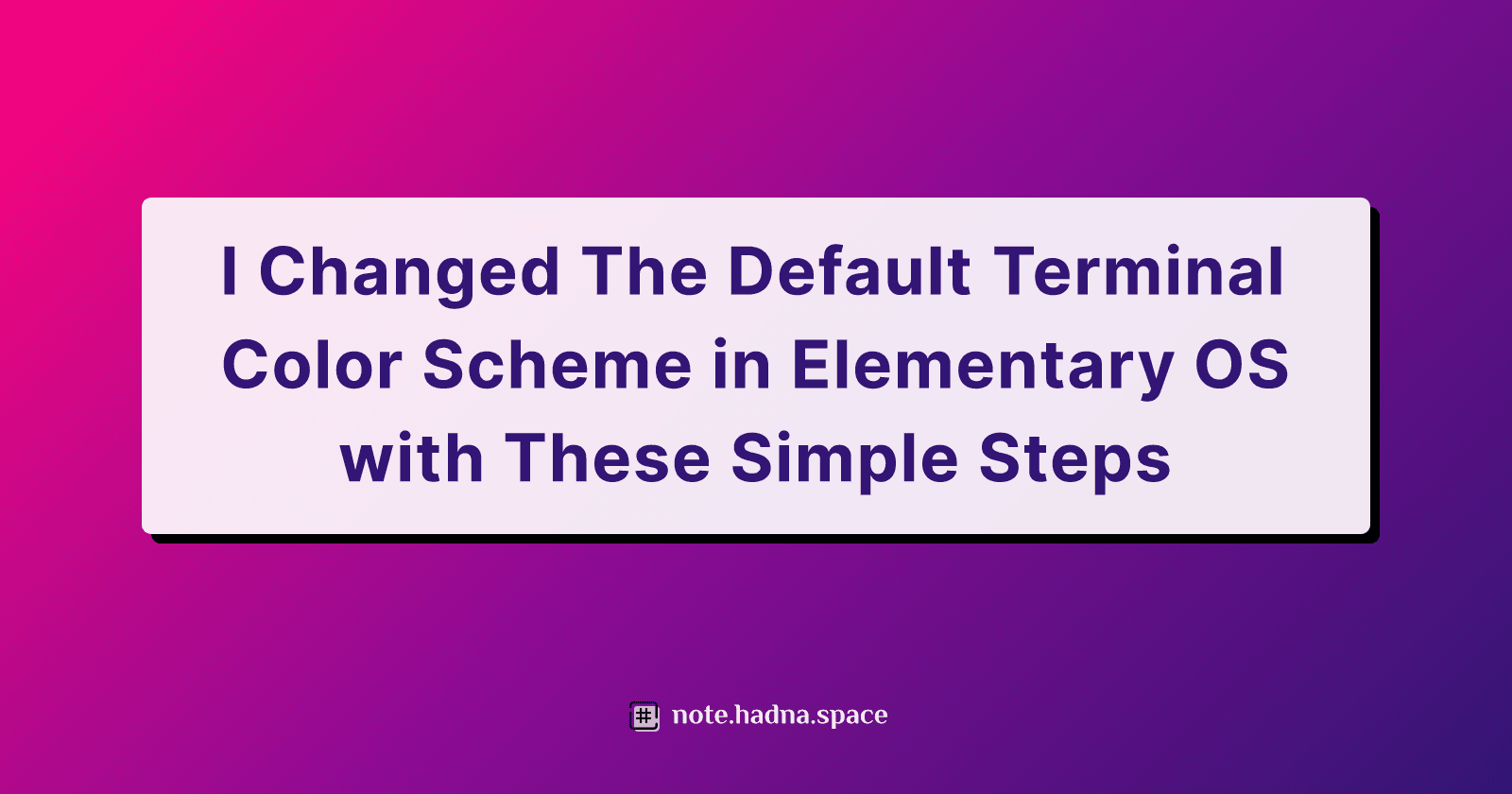 I Changed The Default Terminal Color Scheme in Elementary OS with These Simple Steps